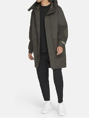 Nike Olive Green Hooded Parka